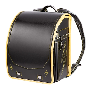 くるピタ×楽ピタ　サンダーボルトランドセル　ブラック／イエロー