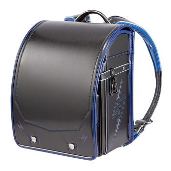 くるピタ×楽ピタ　サンダーボルトランドセル　ブラック／ブルー