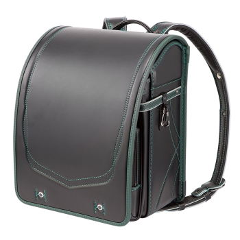 くるピタ×楽ピタ×安ピカッ　クロスリンクランドセル　ブラック／グリーン