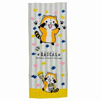 フェイスタオル　カラフル　ラスカル