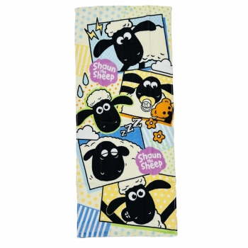 フェイスタオル　ひつじのショーン　フレークシール