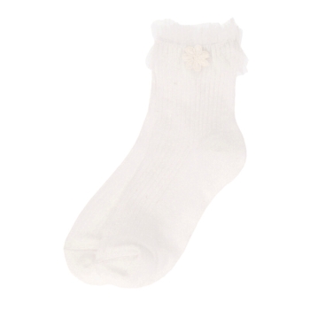 女児　フォーマルクルー丈ソックス