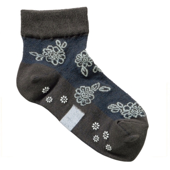 婦人履楽のびーる涼感花柄ショート