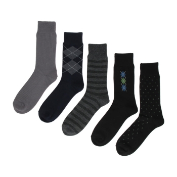 【福袋】メンズ　クルー丈ソックス　５足組