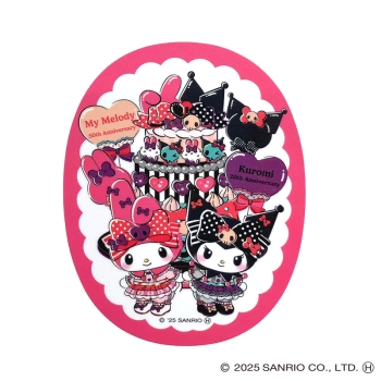 スモール・プラネット　キャラクターステッカー　マイメロディ５０ｔｈクロミ２０ｔｈ　ケーキ