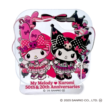 スモール・プラネット　アクリルクリップ　マイメロディ５０ｔｈクロミ２０ｔｈ　フレーム