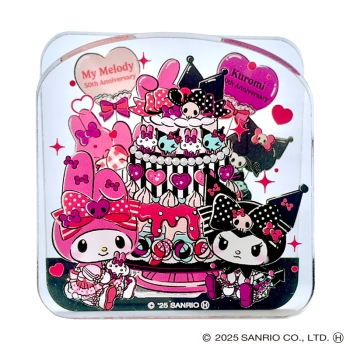 スモール・プラネット　アクリルクリップ　マイメロディ５０ｔｈクロミ２０ｔｈ　ケーキ