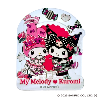 スモール・プラネット　アクリルクリップ　マイメロディ５０ｔｈクロミ２０ｔｈ　ポップ