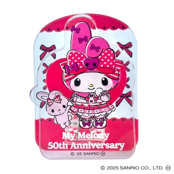 スモール・プラネット　アクリルクリップ　マイメロディ５０ｔｈクロミ２０ｔｈ　マイメロディディ