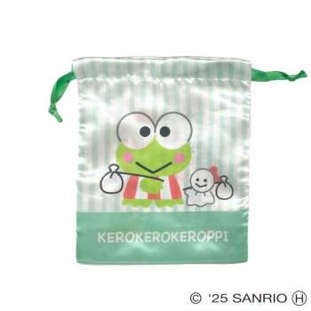 スモール・プラネット　リボン巾着　けろけろけろっぴ　グリーン