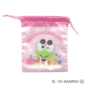 スモール・プラネット　リボン巾着　けろけろけろっぴ　ピンク