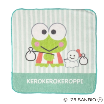 スモール・プラネット　ハンドタオル　けろけろけろっぴ　グリーン