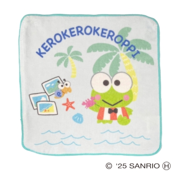 スモール・プラネット　ハンドタオル　けろけろけろっぴ　ブルー