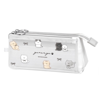 カミオジャパン　ゆるにゃーサンカクマルチペンケース　リボン