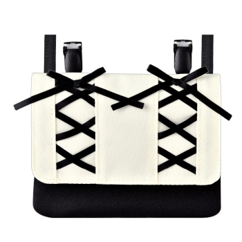 横長どこでもポッケ　あみあげリボン