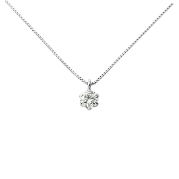プラチナダイヤネックレス　０．１ｃｔ