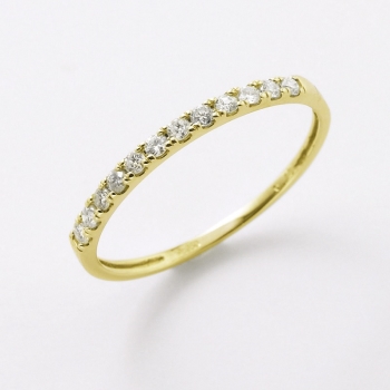 １８金イエローゴールドダイヤリング０．１５ｃｔ（１７号）