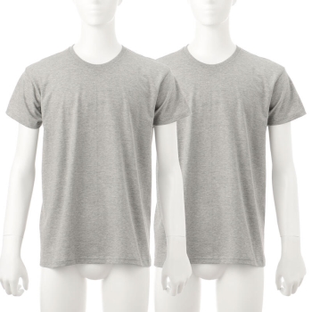 紳士　丈夫で長持ち　綿１００％　半袖丸首シャツ　２枚組／セブンプレミアムライフスタイル