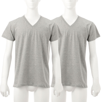 紳士 丈夫で長持ち 綿１００％ 半袖 Ｖ首 ２枚組／セブンプレミアムライフスタイル