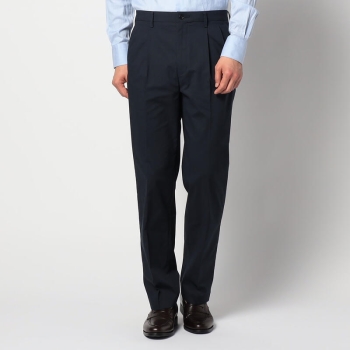 サスカジ　清涼すごいパンツツータック　ネイビー