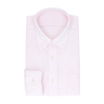 サスビズ　超形態安定シャツプラス　紫ボタンダウン（レギュラーシルエット）