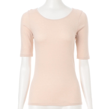 ボディヒーター　着た瞬間から暖かい　５分袖シャツ／セブンプレミアムライフスタイル