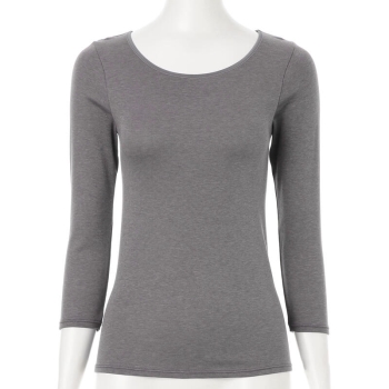 ボディヒーター　着た瞬間から暖かい　８分袖シャツ／セブンプレミアムライフスタイル