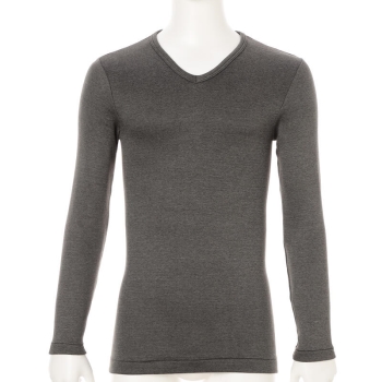 ボディヒーター　着た瞬間から暖かい　９分袖Ｖ首シャツ／セブンプレミアムライフスタイル