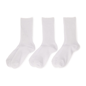 セブンプレミアムライフスタイル スクール クルー丈ソックス３足組