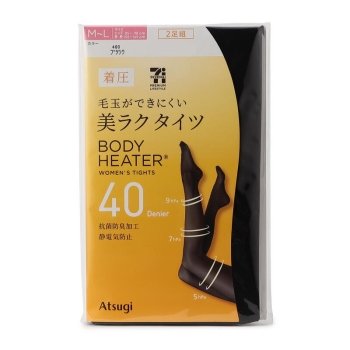 ボディヒーター　美ラクタイツ　着圧４０デニール　２足組/セブンプレミアムライフスタイル