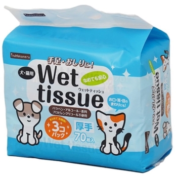 ｉｎｕｎｅｋｏｎｅｒｕ　ウェットティッシュ７０枚×３