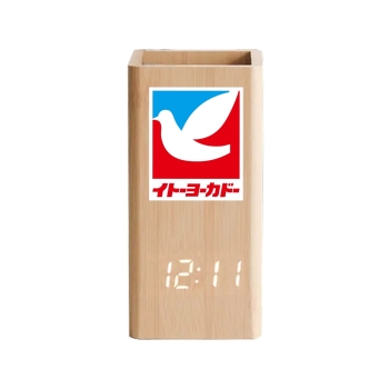 イトーヨーカドー塔屋風【光る】アラームクロックペンスタンド