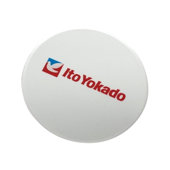 アクリルコースター　円形ハトロゴヨコ英字