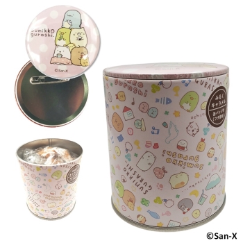 モック　キャラメルバッジ缶　すみっコぐらし　１０粒