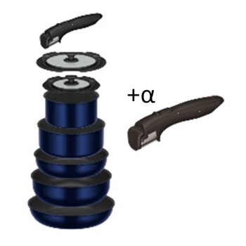 福袋　サーモス　取っ手のとれるフライパン　ＫＳＥ－８Ａ＋ハンドルおまけ付き