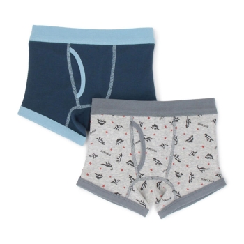 トドラー男児　ボクサー恐竜柄　２枚組