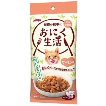 アイシア　おにく生活　サーモン味６０ｇ×３