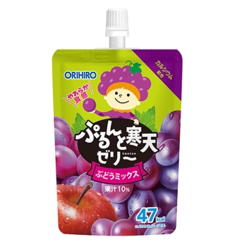 【在庫限り】ぷるんと寒天ゼリー　ぶどうミックス１３０ｇ