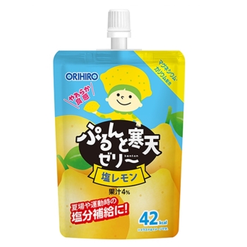 【在庫限り】ぷるんと寒天ゼリー　塩レモン１３０ｇ