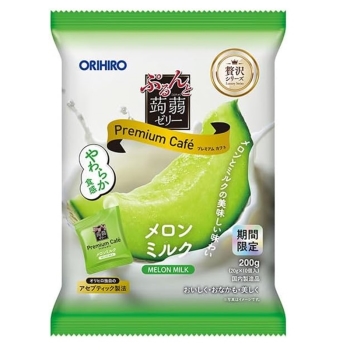 ぷるんと蒟蒻ゼリー　プレミアムカフェ　メロンミルク