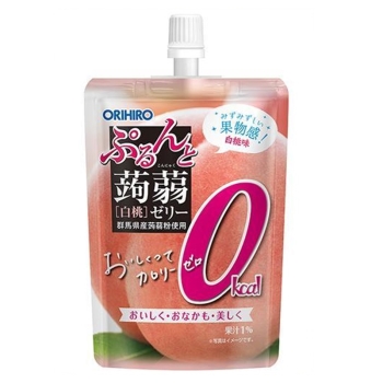 ぷるんと蒟蒻ゼリースタンディングカロリーゼロ　白桃