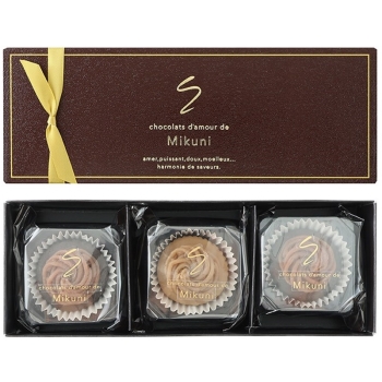 ショコラ・ダムール・ドゥ・ミクニ　至福のショコラモンブラン　３個