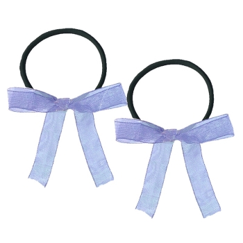 オフィス４０４　オーガンジープチヘアゴム　パープル