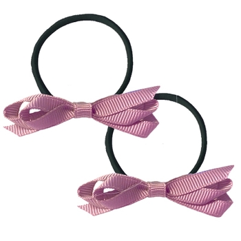 オフィス４０４　細リボンプチヘアゴム　ピンク