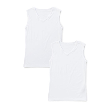 ボディクーラー　男児　Ｖ首ノースリーブ　２枚組