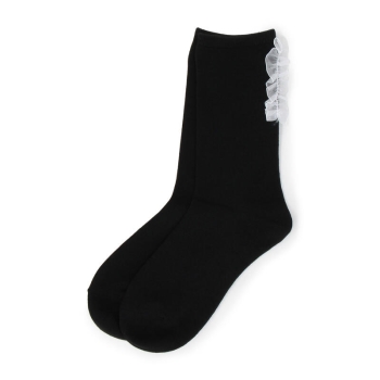 女児　Ｑｕｉｙｏｍｉｍｉ　バックフリルクルー丈ソックス