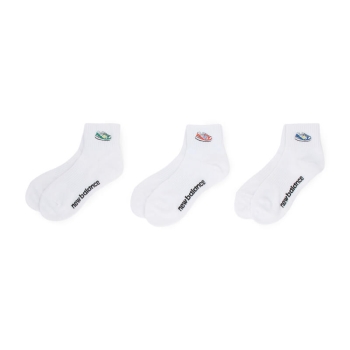 レディース　ニューバランス　スニーカー刺繍ショート丈ソックス　３足組