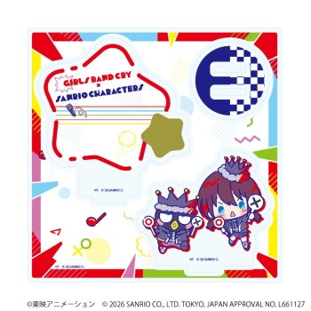 アクリルスタンドプレート「ガールズバンドクライ×サンリオキャラクターズ」01/井芹 仁菜×バッドばつ丸
