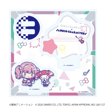 アクリルスタンドプレート「ガールズバンドクライ×サンリオキャラクターズ」06/ヒナ×マイメロディ