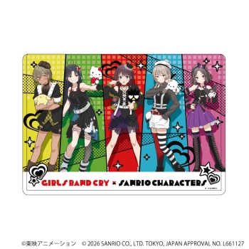 クリアケース「ガールズバンドクライ×サンリオキャラクターズ」01等身デザイン トゲナシトゲアリVer.